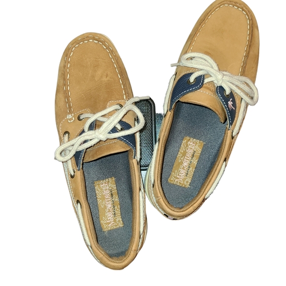 Margaritaville Womens Tan Leather Martinique MG9019H Boat Shoes Size US 8.5 - Picture 5 of 14